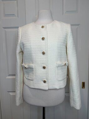 Elie Tahari Elegant Tweed Blazer Size "M"